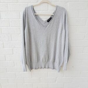 LANE BRYANT Double V-neck Pullover Contemporary Transitional Sweater sz: 18/20